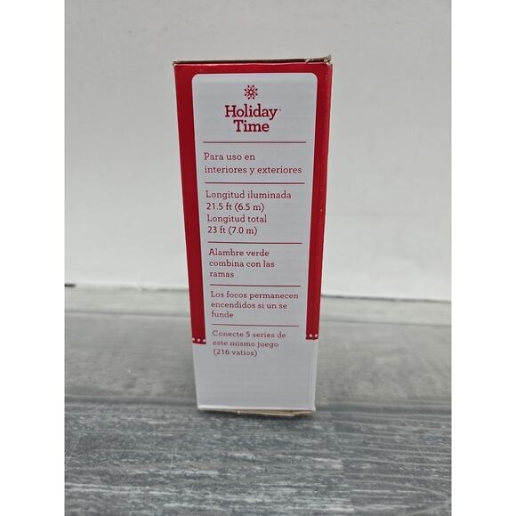 Holiday Time • 100 Clear Mini Lights • Green Wire • Indoor/Outdoor • 23' [2] - Picture 7 of 15